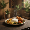 SEGA BERKAT + AYAM KAMPUNG